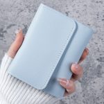 Wholesale Simple Solid Color Multi-Function Card Bag Three-Fold Wallet - Image 7