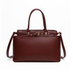 Wholesale Women Fashion Simple Solid Color Large Capacity Handbag