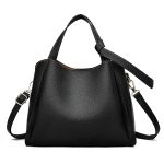 Wholesale Women Fashion Simple Solid Color Large Capacity Handbag - Image 6