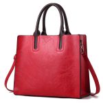 Wholesale Women Fashion Simple Retro Solid Color Large Capacity Handbag - Image 7