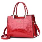 Wholesale Women Fashion Casual Large Capacity Crocodile Patterned Handbag - Image 7