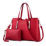 Wholesale Women Fashion Casual Large-Capasity Handbag Two-Piece Set - Image 3