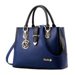 Wholesale Women Fashion Casual Color Contrast Large Capacity Handbag - Image 7