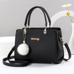 Women Fashion Casual Solid Color Large Capacity Handbag - Image 6