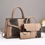 Wholesale Women Elegant Stone-Print Large-Capacity Handbag Sets - Image 4
