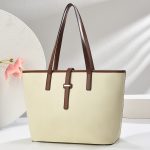 Wholesale Women Fashion Casual Solid Color Large Capacity Tote Bag - Image 3