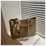 Wholesale Women Fashion Casual Solid Color Large Capacity Ribbon Tote Bag - Image 7