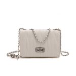Women Fashion Casual Solid Color Chain Small Square Shoulder Bag - Image 6