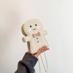 Wholesale Women Fashion Creative Cute Cartoon Solid Color Gingerbread-Man Shoulder Bag - Image 7