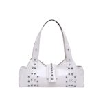 Wholesale Women Fashion Punk Oil Wax Rivet Solid Color Shoulder Bag - Image 7