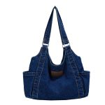 Wholesale Women Fashion Casual Large Capacity Denim Shoulder Bag - Image 7