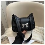 Women Fashion Casual Solid Color Bowknot Shoulder Bag - Image 6