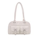 Wholesale Women Fashion Casual Solid Color Rectangular Shoulder Bag - Image 7