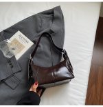 Wholesale Women Fashion Casual Solid Color Soft Leather Shoulder Bag - Image 7