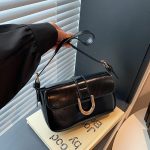 Women Fashion Casual Simple Solid Color Shoulder Bag - Image 7