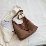 Wholesale Women Fashion Casual Simple Solid Color Chain Large Capacity Shoulder Bag - Image 7