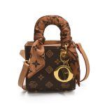 Wholesale Mini Size Women Retro Satin Scarf Square Mini Crossbody Bag - Image 6