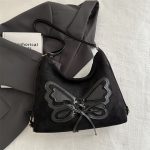 Wholesale Women Fashion Retro Casual Lace-Up Butterfly Large Capacity Backpack - Image 7