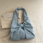 Wholesale Women Fashion Simple Denim Bowknot Shoulder Bag - Image 7