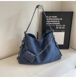 Wholesale Women Fashion Casual Large Capacity Denim Shoulder Bag - Image 7