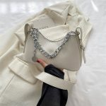 Wholesale Women Fashion Casual Simple Denim Chain Shoulder Bag - Image 7