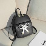 Wholesale Women Fashion Simple Solid Color Mini Bowknot Backpack - Image 7