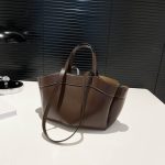 Women Fashion Casual Simple Solid Color Large Capacity Handbag - Image 7