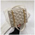 Women Fashion Simple Solid Color Chain Shoulder Bag - Image 7