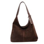 Wholesale Women Fashion Casual Simple Solid Color Large Capacity Shoulder Bag - Image 6