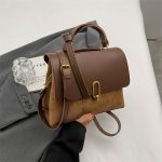 Wholesale Vintage Contrast Clamping Shoulder Bag - Image 7