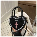 Wholesale Studded Gothic Punk Heart Shoulder Bag - Image 7