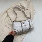 Wholesale Street Fashion Rivet Chain Shoulder Bag - Image 7