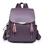 Wholesale Fashion Pu Simple Style Large Capacity Backpack - Image 5