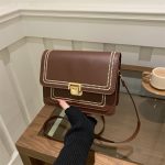 Wholesale Vintage Contrast Square Shoulder Bag - Image 7