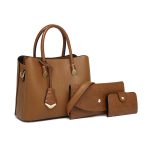 Wholesale Women Fashion Casual Crocodile Pattern Large Capacity Handbag Three-Piece Bag Set - Image 7