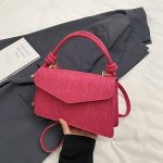 Wholesale Simple Fashion Flip Print Square Shoulder Bag