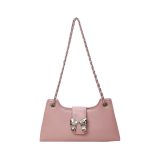Wholesale Women Fashion Solid Color Bow Square Shoulder Underarm Bag - Image 6