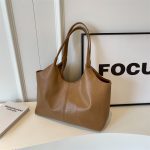 Wholesale Women Casual Simple Solid Color Large Capacity Tote Bag - Image 6