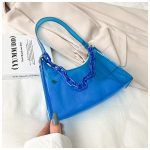 Women Fashion Casual Solid Color Transparent Shoulder Bag - Image 3