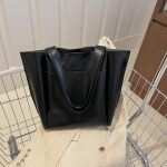 Women Retro Casual Simple Solid Color Large Capacity Tote Bag - Image 6