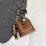 Women Fashion Casual Solid Color Bucket Rabbit Pendant Shoulder Bag - Image 6