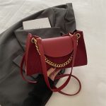 Women Fashion Casual Splicing Small Square Chain Shoulder Bag - Image 6