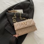 Women Fashion Rhombus Bowknot Buckle Chain Small Square Shoulder Bag - Image 6