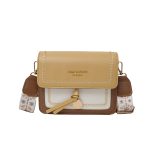 Women Fashion Casual Contrast Color Small Square Shoulder Bag - Image 6