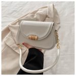 Women Fashion Casual Solid Color Chain Small Square Shoulder Bag - Image 7