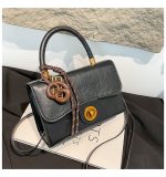 Women Fashion Retro Solid Color Pendant Small Square Shoulder Bag - Image 2