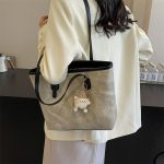 Wholesale Women Fashion Casual Simple Large Capacity Pendant Tote Bag - Image 7