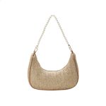 Women Fashion Casual Simple Straw Woven Shoulder Bag - Image 7