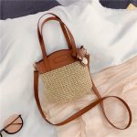 Women Fashion Casual Vacation Straw Shoulder Bag - Image 5