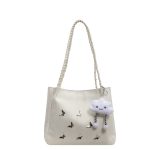 Wholesale Women Fashion Solid Color Butterfly Decoration Large Capacity Tote Bag - Image 7